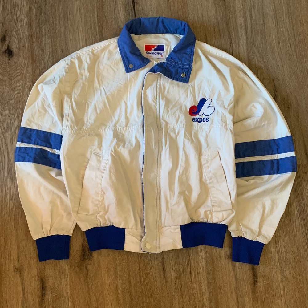 RARE Vintage 1980s Swingster Montreal Expos MLB Jacket - Made in USA -Mens Small
